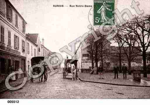 Ville de RUNGIS, carte postale ancienne
