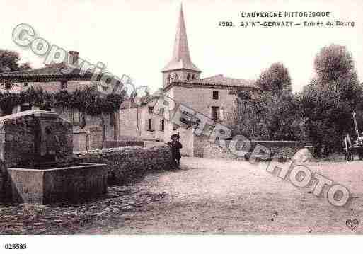 Ville de SAINTGERVAZY, carte postale ancienne