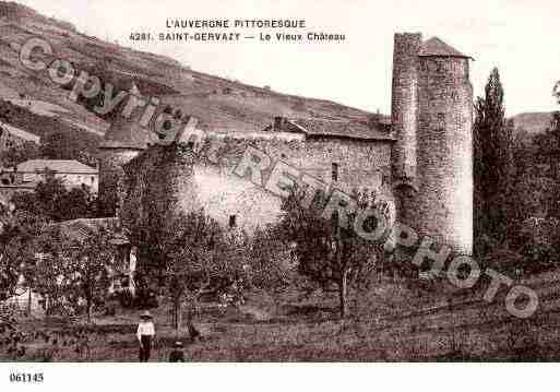 Ville de SAINTGERVAZY, carte postale ancienne