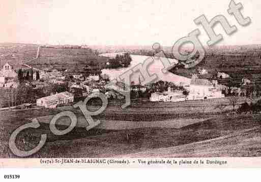 Ville de SAINTJEANDEBLAIGNAC, carte postale ancienne