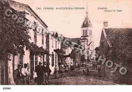 Ville de SAINTSULPICELEVERDON, carte postale ancienne