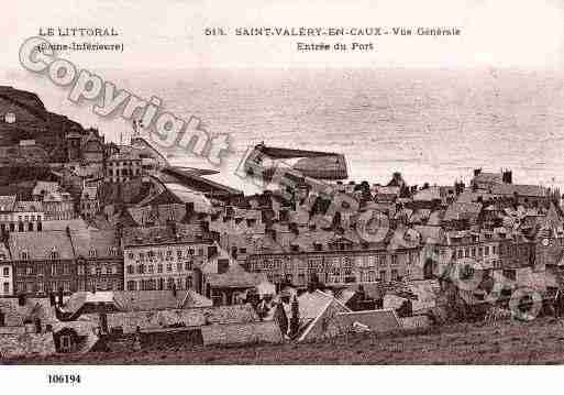 Ville de SAINTVALERYENCAUX, carte postale ancienne