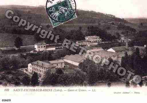 Ville de SAINTVICTORSURRHINS, carte postale ancienne