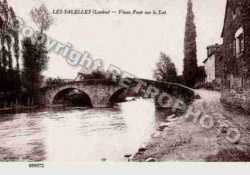 Ville de SALELLES(LES), carte postale ancienne