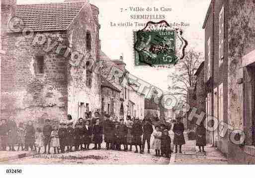 Ville de SERMIZELLES, carte postale ancienne