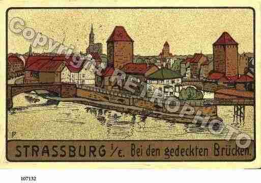 Ville de STRASBOURG, carte postale ancienne