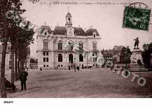 Ville de TARBES, carte postale ancienne