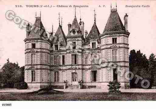 Ville de TOURS, carte postale ancienne