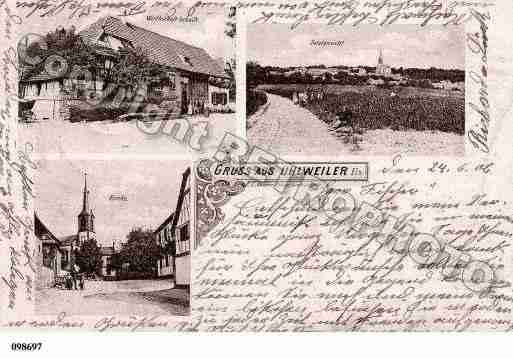 Ville de UHLWILLER, carte postale ancienne