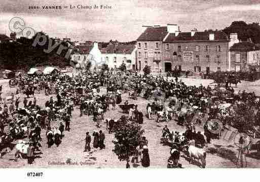 Ville de VANNES, carte postale ancienne