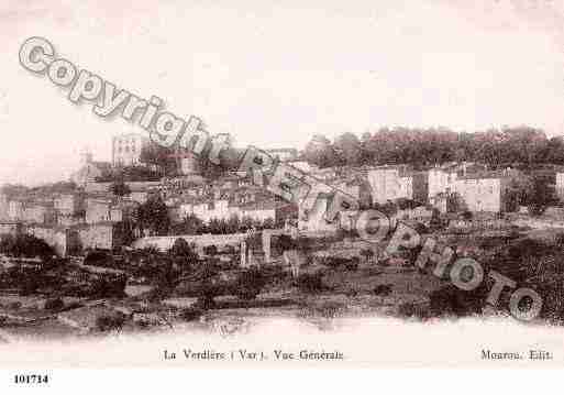 Ville de VERDIERE(LA), carte postale ancienne
