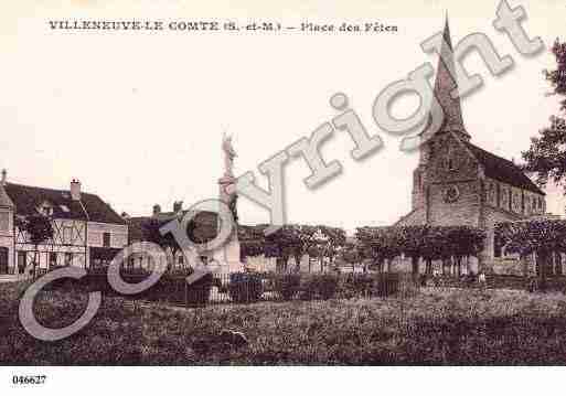 Ville de VILLENEUVELECOMTE, carte postale ancienne