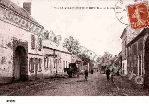 Ville de VILLENEUVELESSABLONSETLEROY, carte postale ancienne