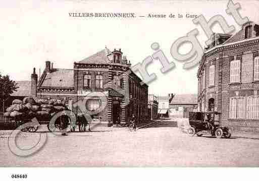 Ville de VILLERSBRETONNEUX, carte postale ancienne