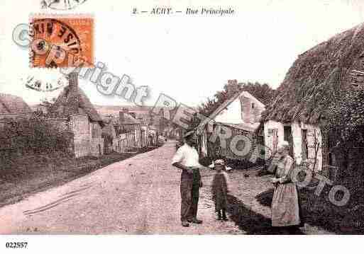 Ville de ACHY, carte postale ancienne