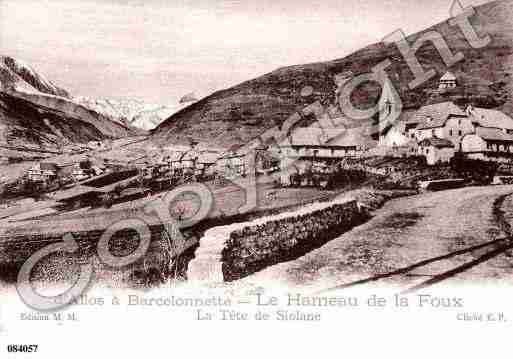 Ville de ALLOS, carte postale ancienne