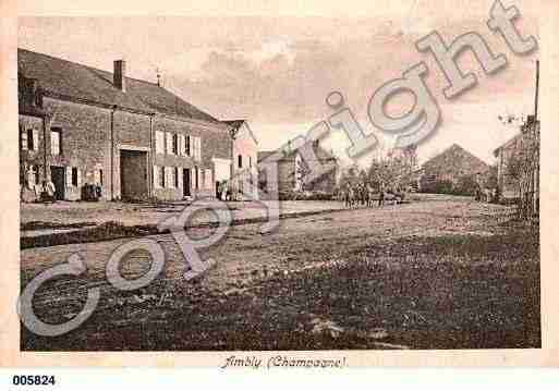 Ville de AMBLYFLEURY, carte postale ancienne