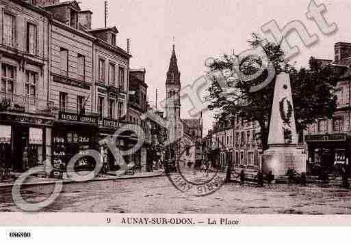 Ville de AUNAYSURODON, carte postale ancienne