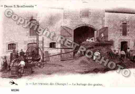 Ville de AVALLON, carte postale ancienne