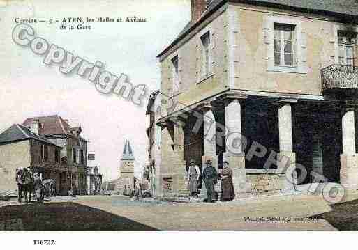 Ville de AYEN, carte postale ancienne