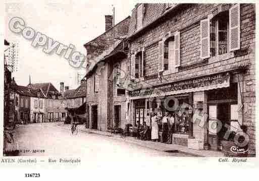 Ville de AYEN, carte postale ancienne