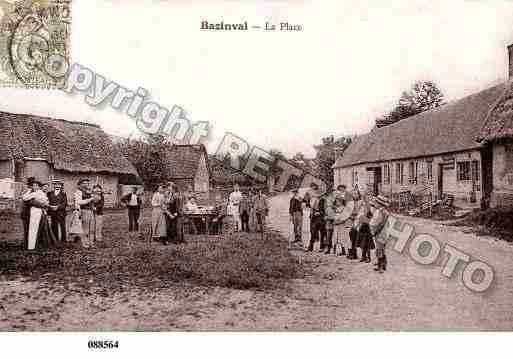 Ville de BAZINVAL, carte postale ancienne