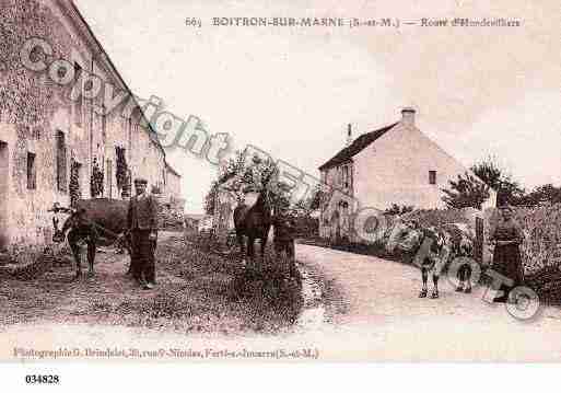 Ville de BOITRON, carte postale ancienne