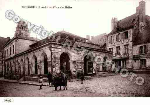 Ville de BOURGUEIL, carte postale ancienne