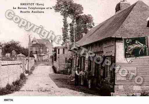 Ville de BRESTOT, carte postale ancienne