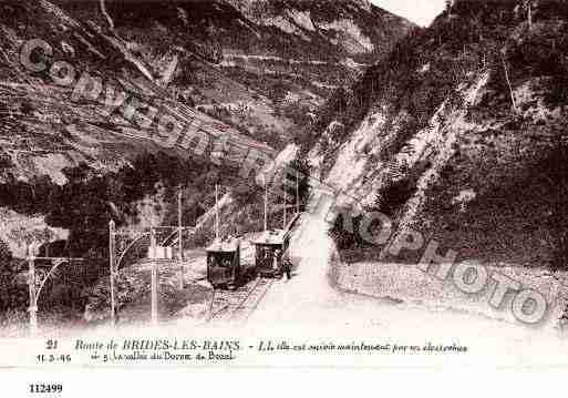 Ville de BRIDESLESBAINS, carte postale ancienne