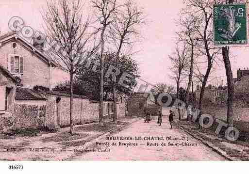 Ville de BRUYERESLECHATEL, carte postale ancienne