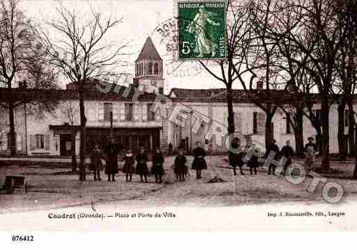 Ville de CAUDROT, carte postale ancienne