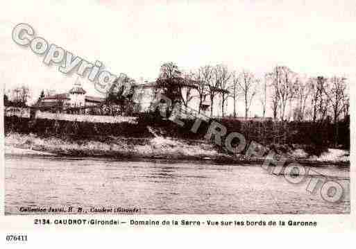 Ville de CAUDROT, carte postale ancienne