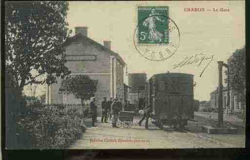 Ville de CHABLIS, carte postale ancienne