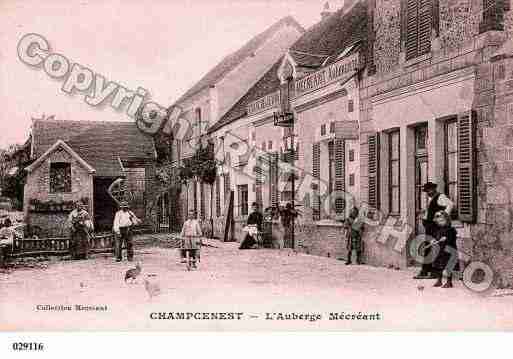 Ville de CHAMPCENEST, carte postale ancienne