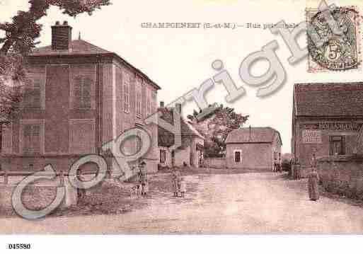 Ville de CHAMPCENEST, carte postale ancienne