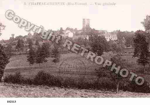 Ville de CHATEAUCHERVIX, carte postale ancienne