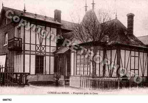 Ville de CONDESURRISLE, carte postale ancienne