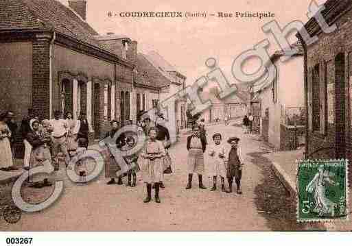 Ville de COUDRECIEUX, carte postale ancienne