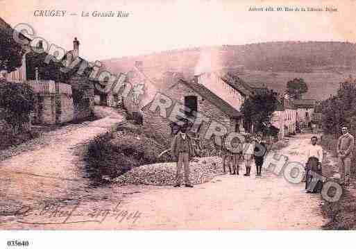 Ville de CRUGEY, carte postale ancienne