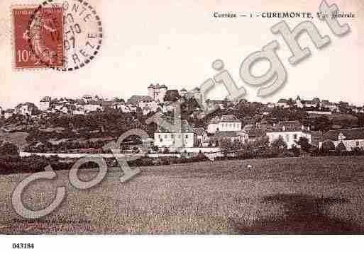 Ville de CUREMONTE, carte postale ancienne