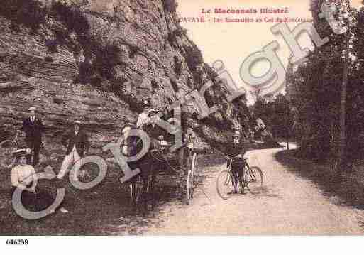 Ville de DAVAYE, carte postale ancienne