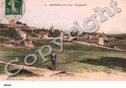Ville de DEVESSET, carte postale ancienne