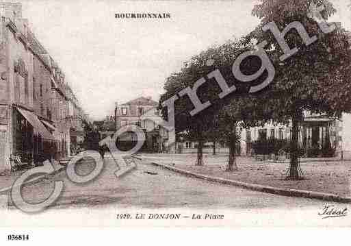 Ville de DONJON(LE), carte postale ancienne