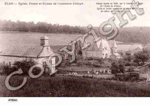 Ville de ELAN, carte postale ancienne