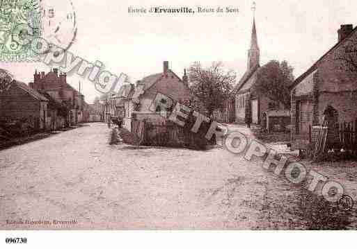 Ville de ERVAUVILLE, carte postale ancienne