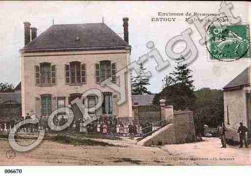 Ville de ESTOUY, carte postale ancienne