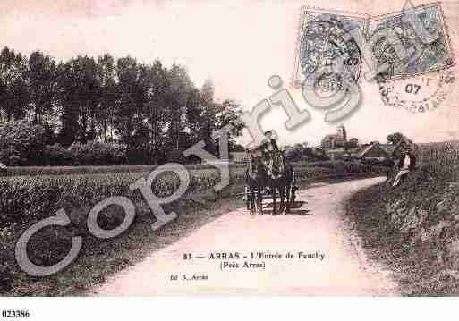 Ville de FEUCHY, carte postale ancienne