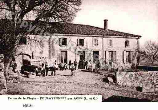 Ville de FOULAYRONNES, carte postale ancienne