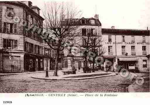 Ville de GENTILLY, carte postale ancienne